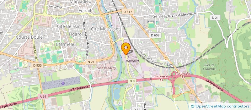 localisation de l'entreprise SCI O.C.P.E.  SEMEAC