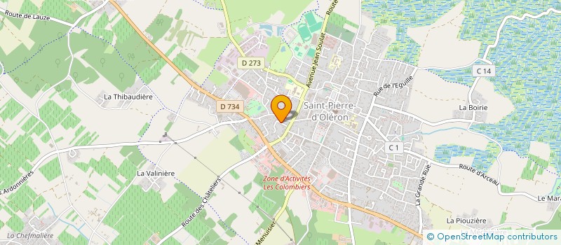 localisation de l'entreprise SCI O CALE' TOUT  SAINT-PIERRE-D'OLERON