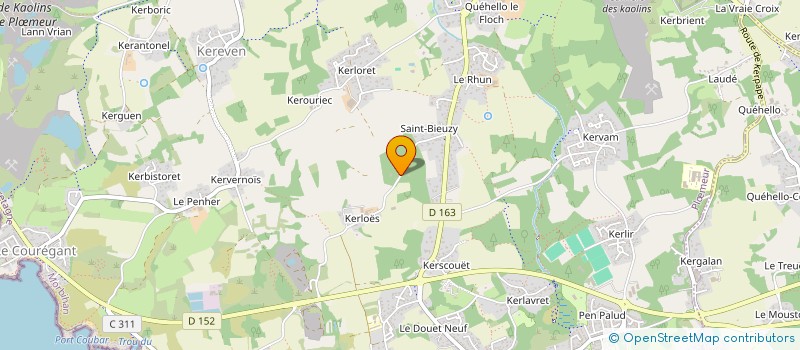 localisation de l'entreprise SCI O'CAVANAGH à PLOEMEUR