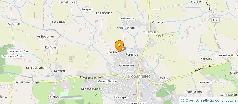 localisation de l'entreprise SCI O'CEAN  PLOBANNALEC-LESCONIL