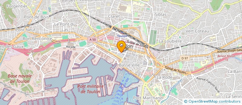 localisation de l'entreprise SCI O DESSUS  TOULON