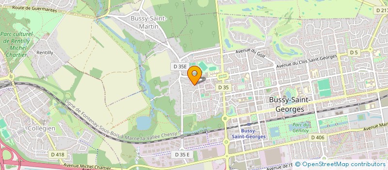 localisation de l'entreprise SCI O'DEYNOUKI  BUSSY-SAINT-GEORGES