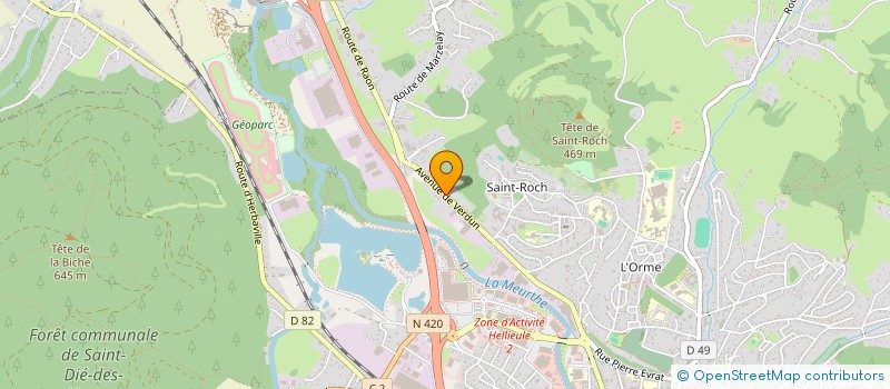 localisation de l'entreprise SCI O DOMAINES DE VIE à SAINT-DIE-DES-VOSGES