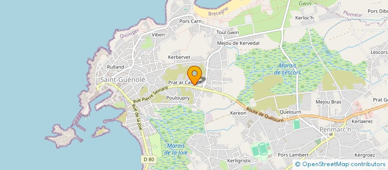 localisation de l'entreprise SCI O. ET E. KOHLER  PENMARCH