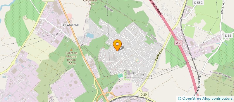 localisation de l'entreprise SCI O.F.B.T.  ROGNAC