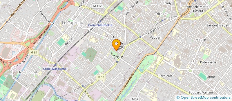 localisation de l'entreprise SCI O.F.G. FINANCE à CROIX