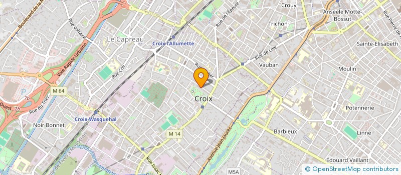 localisation de l'entreprise SCI O.F.G MOTTE à CROIX