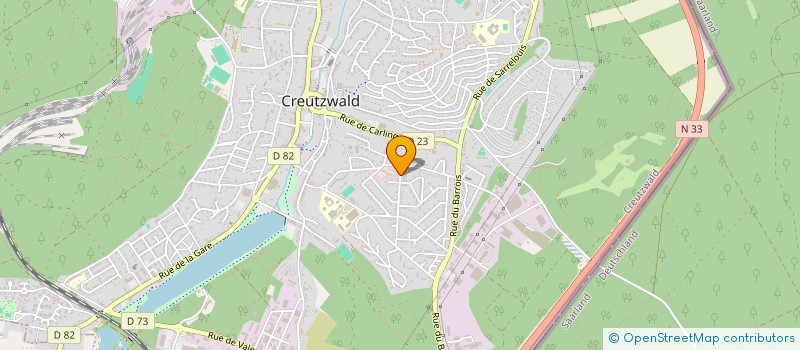 localisation de l'entreprise SCI O.FAMILY  CREUTZWALD