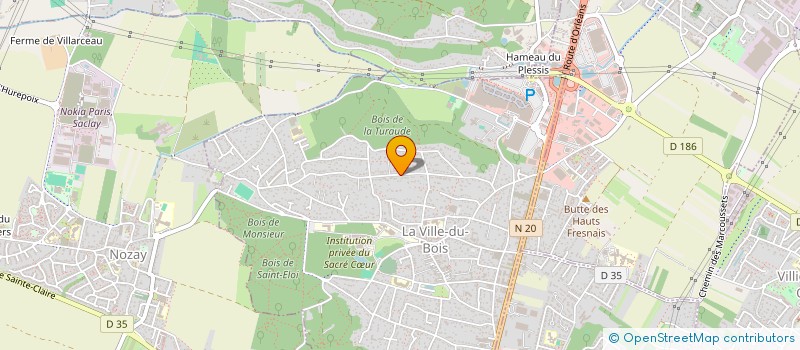 localisation de l'entreprise SCI O&G  LA VILLE-DU-BOIS