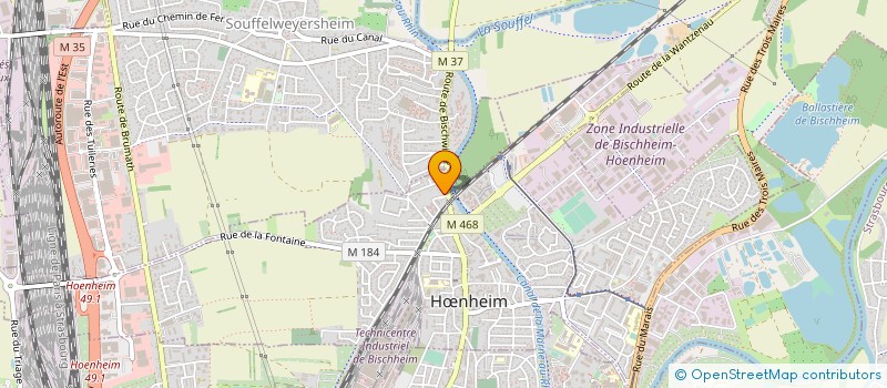 localisation de l'entreprise SCI O.G.L.  VENDENHEIM