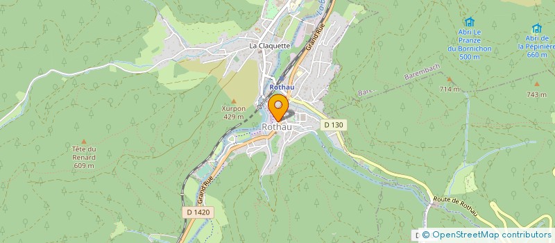 localisation de l'entreprise SCI O.G.S  ROTHAU