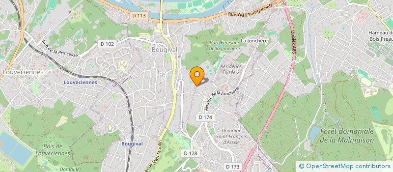 localisation de l'entreprise SCI O.J.L.  BOUGIVAL