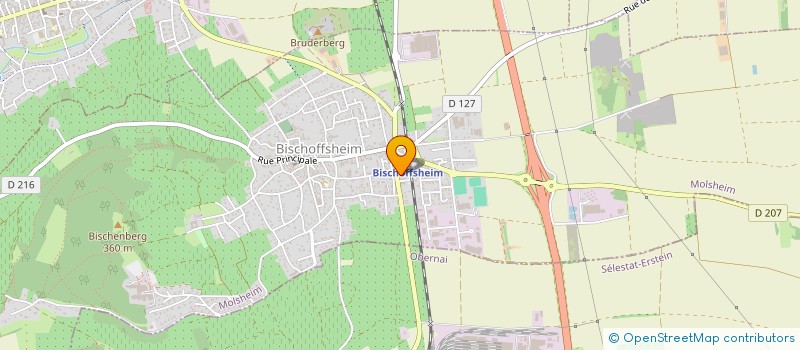 localisation de l'entreprise SCI O.K.  BISCHOFFSHEIM