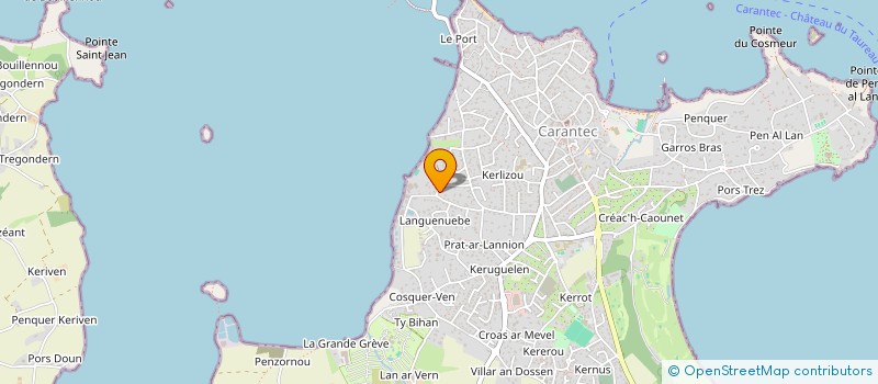 localisation de l'entreprise SCI O L'INFINI  CARANTEC