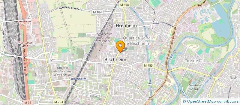 localisation de l'entreprise SCI O.M  BISCHHEIM