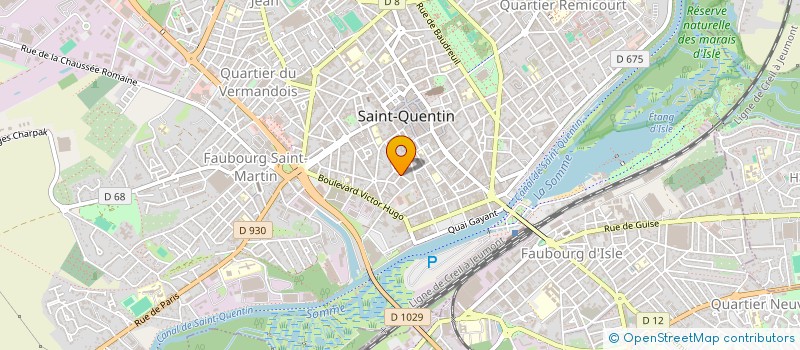 localisation de l'entreprise SCI O M C à SAINT-QUENTIN