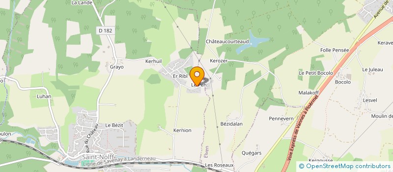 localisation de l'entreprise SCI O M F à VANNES