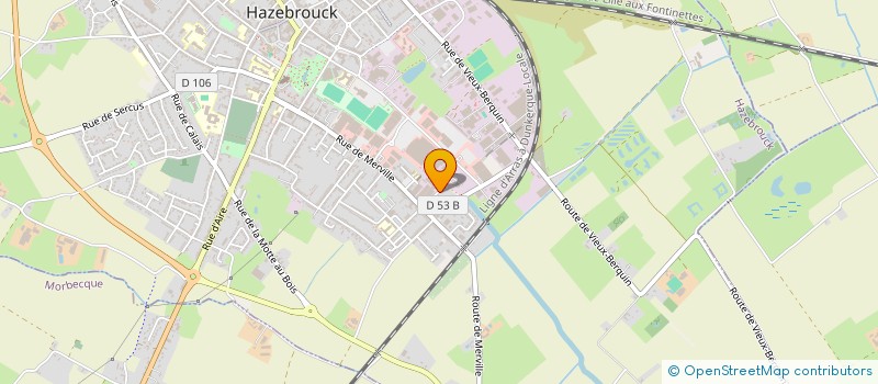 localisation de l'entreprise SCI O M I  HAZEBROUCK