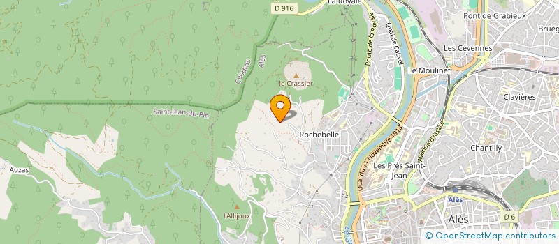 localisation de l'entreprise SCI O'MAS PEPIN  ALES