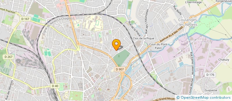 localisation de l'entreprise SCI O.N.B. à NEVERS