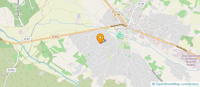 localisation de l'entreprise SCI O.P.A.  SAINT-CANNAT