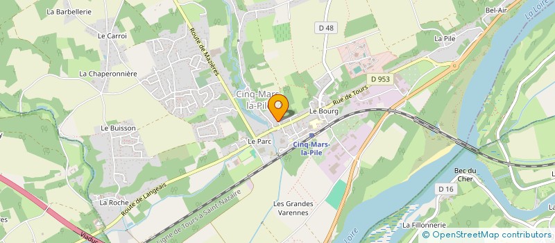 localisation de l'entreprise SCI O.P.H  CINQ-MARS-LA-PILE