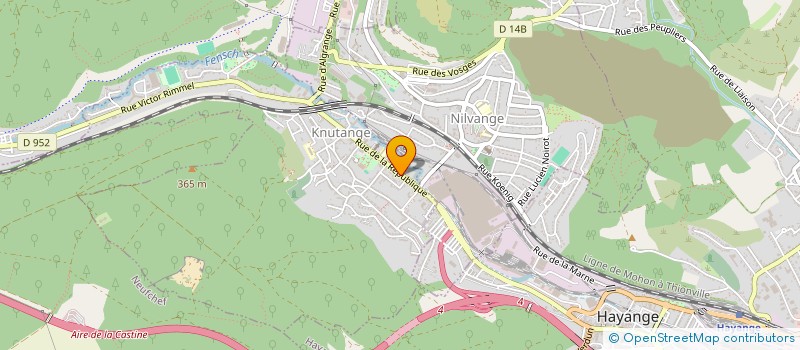 localisation de l'entreprise SCI O PETITES ILES  KNUTANGE