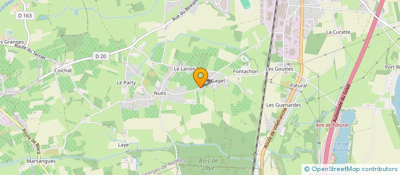 localisation de l'entreprise SCI O.R DEVELOPPEMENT  SAINT-GEORGES-DE-RENEINS