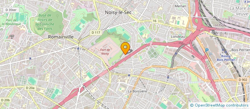 localisation de l'entreprise SCI O.S.B à NOISY-LE-SEC
