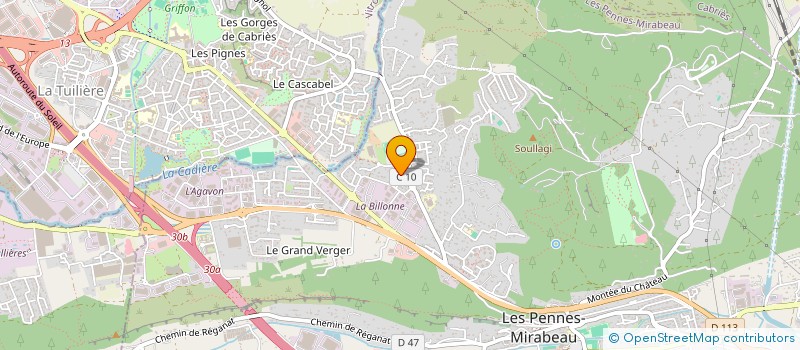 localisation de l'entreprise SCI O.S.F. à LES PENNES MIRABEAU