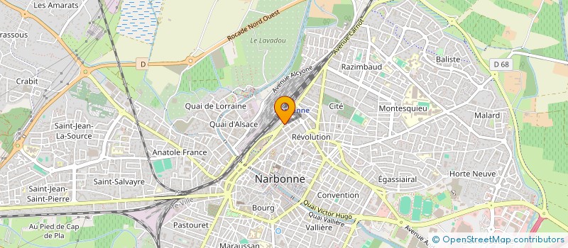 localisation de l'entreprise SCI O'SPHINX  NARBONNE