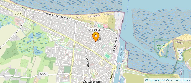 localisation de l'entreprise SCI O-T-O  OUISTREHAM