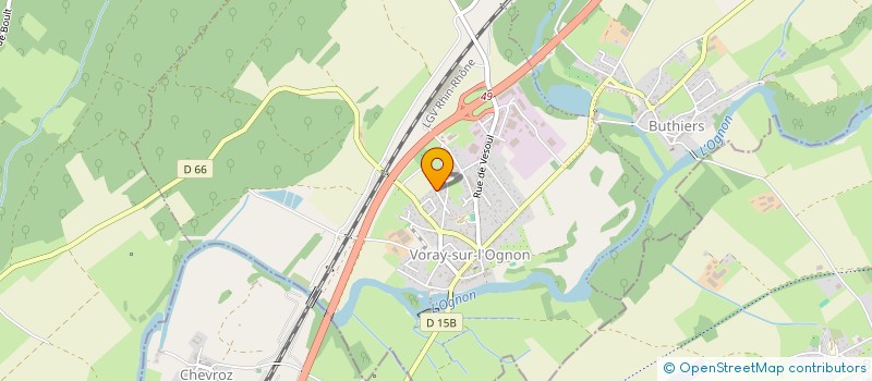 localisation de l'entreprise SCI O'VALEUR  VORAY-SUR-L'OGNON