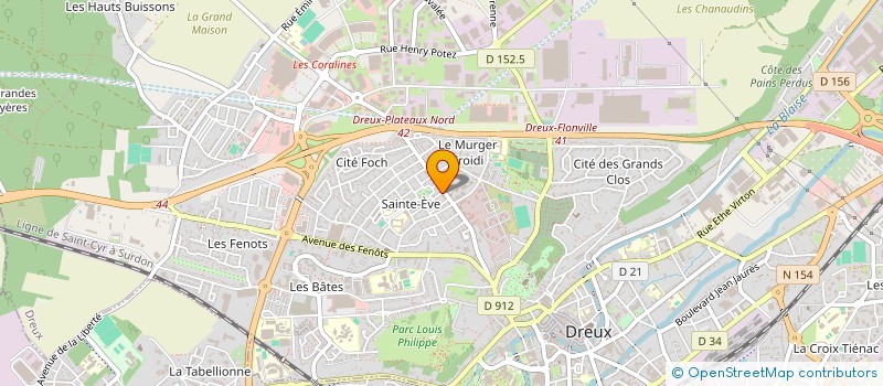localisation de l'entreprise SCI O.W à DREUX