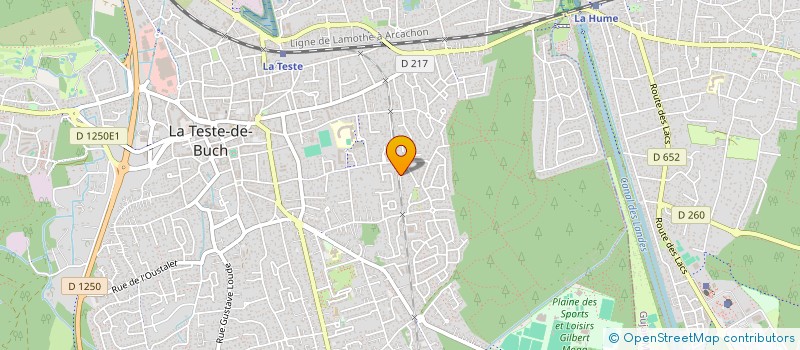 localisation de l'entreprise SCI O.X.M.O  LA TESTE-DE-BUCH