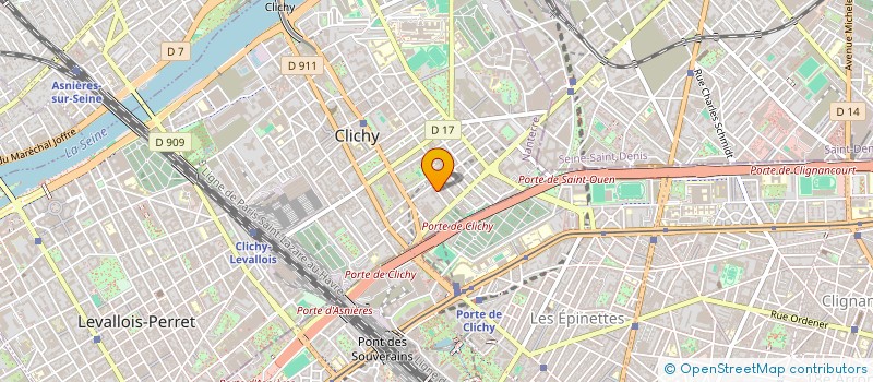 localisation de l'entreprise SCI O19 à CLICHY