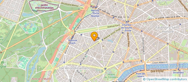 localisation de l'entreprise SCI O2  PARIS