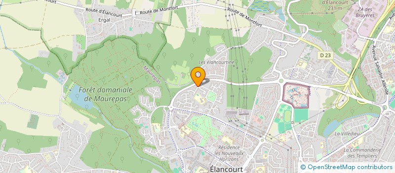 localisation de l'entreprise SCI O2 ORIGINES  ELANCOURT