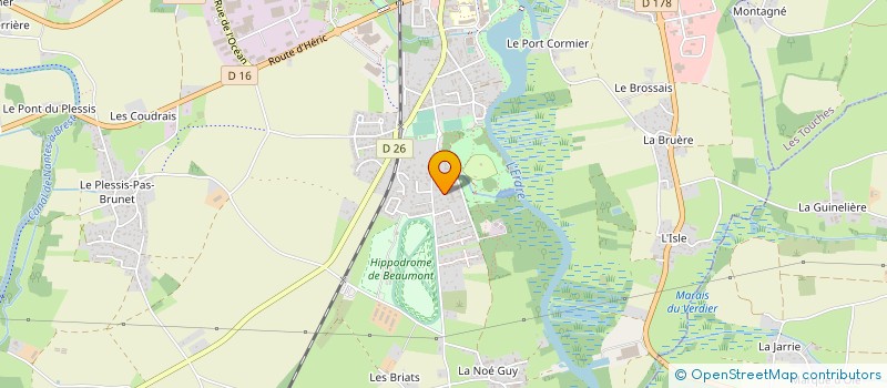 localisation de l'entreprise SCI O2AM  NORT-SUR-ERDRE