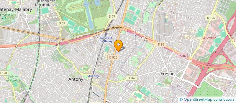 localisation de l'entreprise SCI O2JC à ANTONY