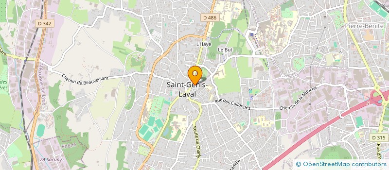 localisation de l'entreprise SCI OA ALDEBARAN  SAINT-GENIS-LAVAL