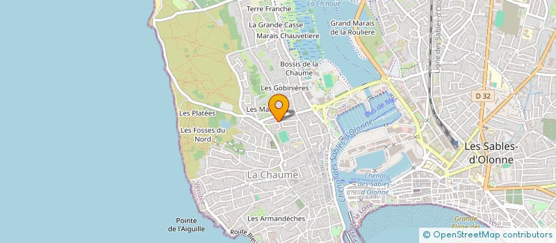 localisation de l'entreprise SCI OABC LES SABLES à LES SABLES D'OLONNE