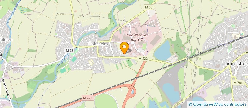 localisation de l'entreprise SCI OAK  HOLTZHEIM