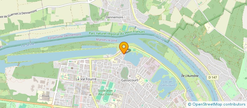 localisation de l'entreprise SCI OAO  MANTES-LA-JOLIE