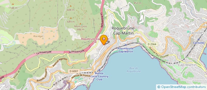 localisation de l'entreprise SCI OASI à ROQUEBRUNE-CAP-MARTIN