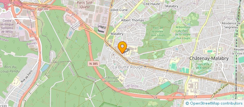 localisation de l'entreprise SCI OASIS  CHATENAY-MALABRY