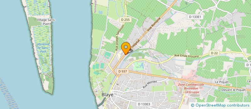 localisation de l'entreprise SCI OASIS à BLAYE