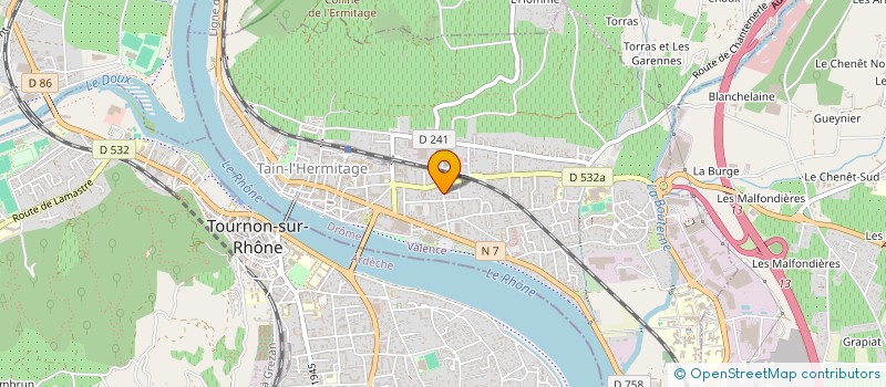 localisation de l'entreprise SCI OASIS  TAIN-L'HERMITAGE