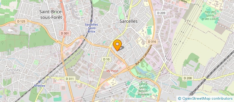 localisation de l'entreprise SCI OASIS  SARCELLES