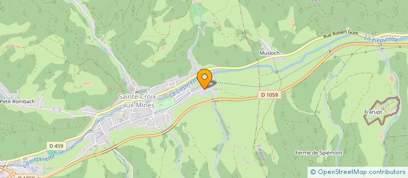 localisation de l'entreprise SCI OASIS  SAINTE-CROIX-AUX-MINES